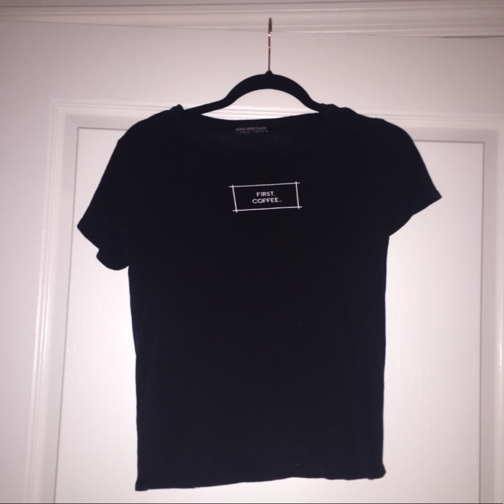 FIRST, COFFEE T-SHIRT SOFT & COMFORTABLE